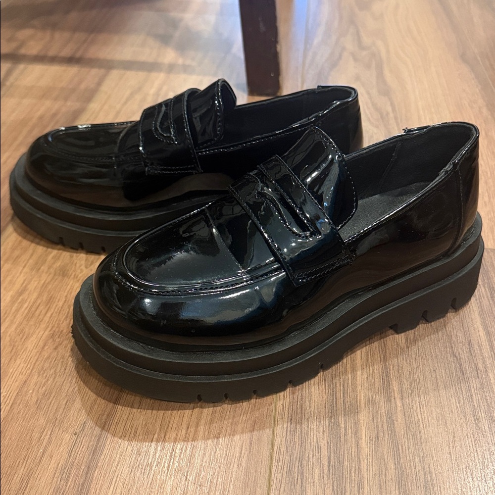 Fashion nova Black Patent Loafers